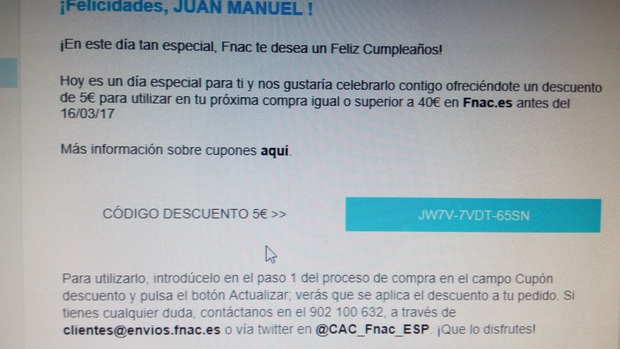 Regalo en agradecimiento por vuestras felicitaciones