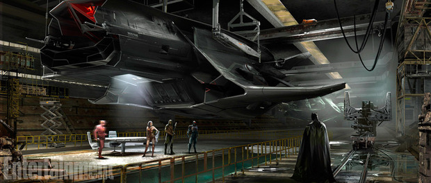 "Liga de la Justicia": el Flying Fox de Batman en un nuevo arte conceptual 
