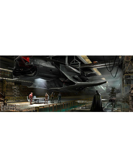 "Liga de la Justicia": el Flying Fox de Batman en un nuevo arte conceptual 