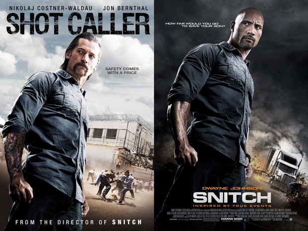 Un póster le pone el cuerpo de Dwayne Johnson a Nikolaj Coster Waldau