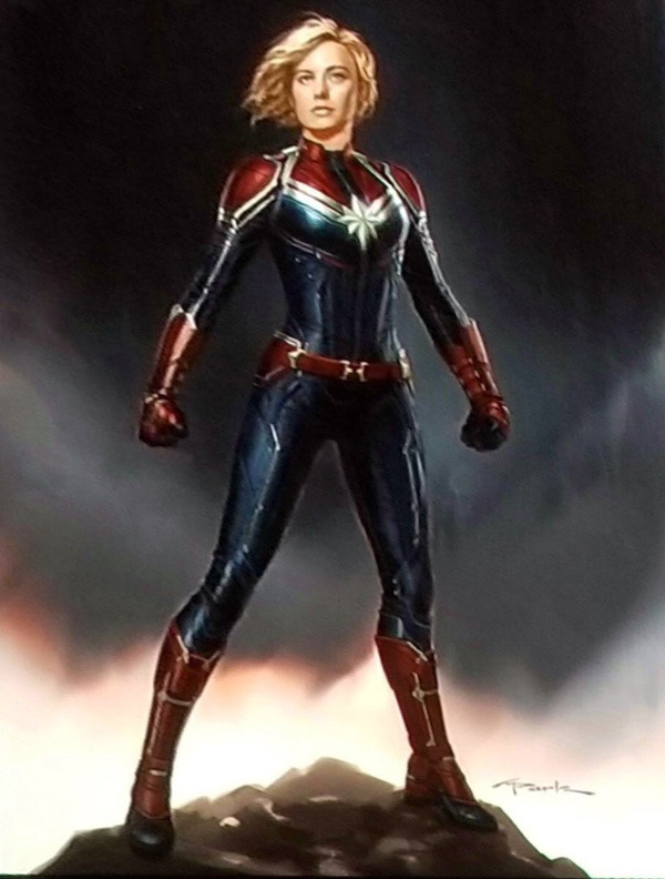 'Captain Marvel': Nuevo vistazo a Brie Larson como Carol Danvers en este 'concept-art' de la superheroína