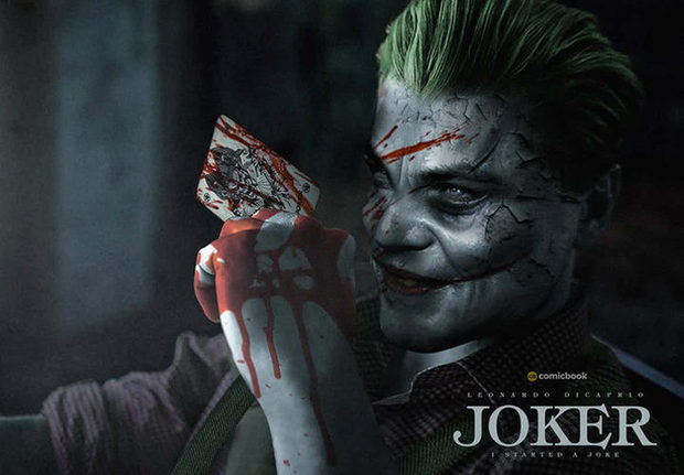 Un increíble fan-art desvela el aspecto del Joker interpretado por Leonardo DiCaprio
