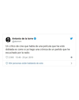 Antonio de la Torre empieza un acalorado debate sobre el doblaje y la crítica de cine en Twitter