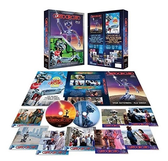 A la venta Digipack Cortocircuito 1 y 2, con 8 postales