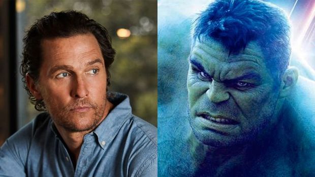 Marvel rechazó a Matthew McConaughey para interpretar a Bruce Banner/Hulk