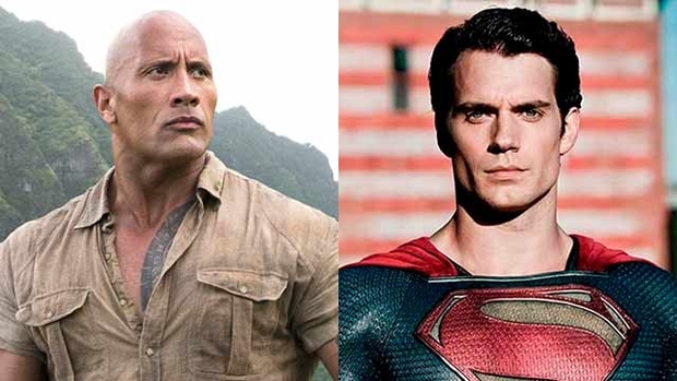 Dwayne Johnson interesado en producir Man of Steel 2 con Henry Cavill
