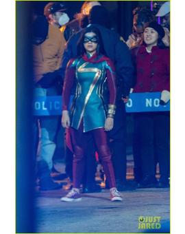 Vistazo al traje de Ms. Marvel en nuevas imágenes del set de la serie