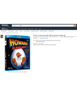 ¿Huele raro el tema de Howard en bluray? Mirad...