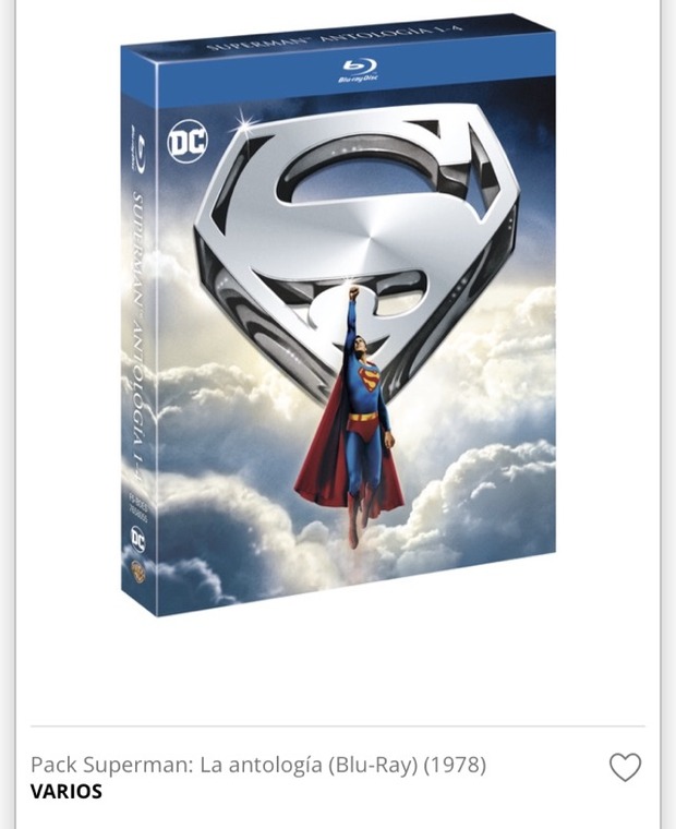 Ayuda con nuevo pack de Superman en Bluray