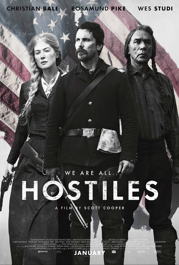 Hoy en La 1 “Hostiles”, con Christian Bale y Rosamund Pike