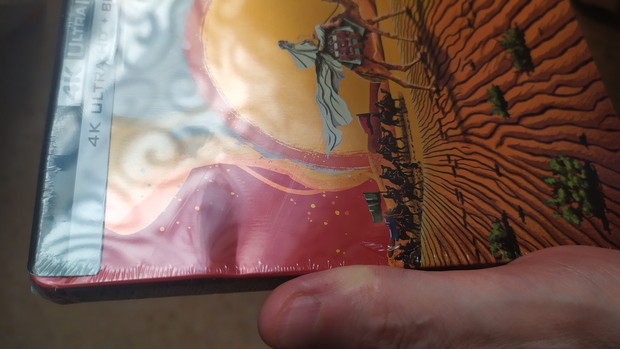 Pedido de Lawrence de Arabia UHD de Amazon con abolladura  en el steelbook 