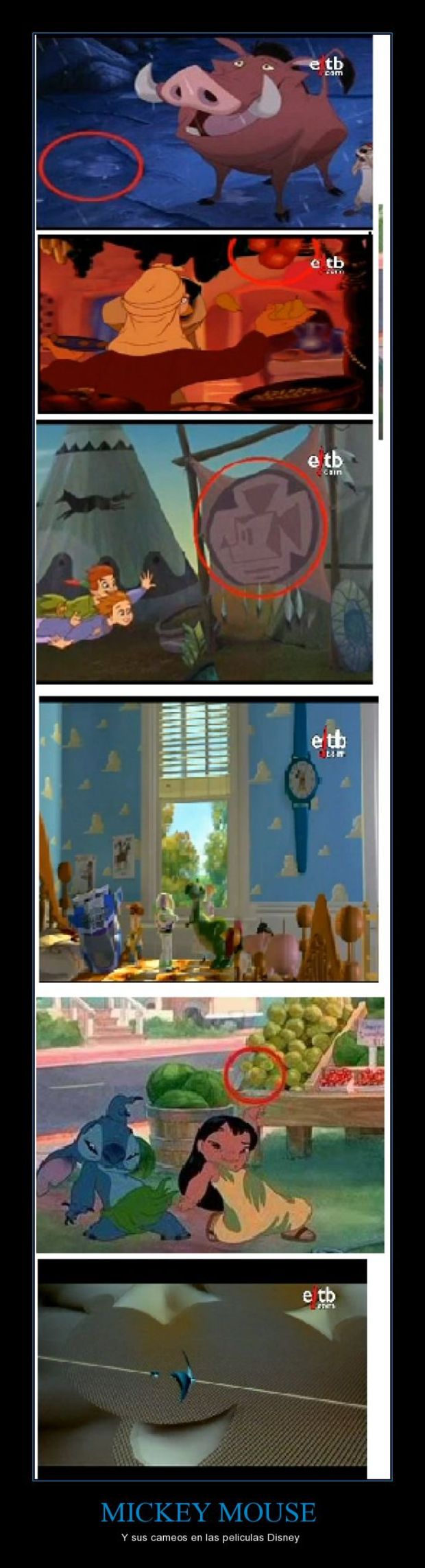 Los cameos de Mickey Mouse