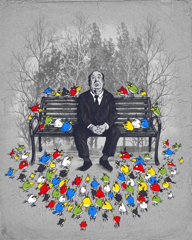 Los Angry Bird de Alfred Hitchcock