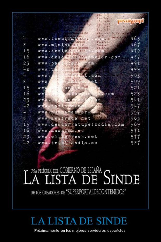 La lista de Sinde
