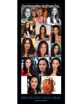 Las "transformaciones" de Megan Fox