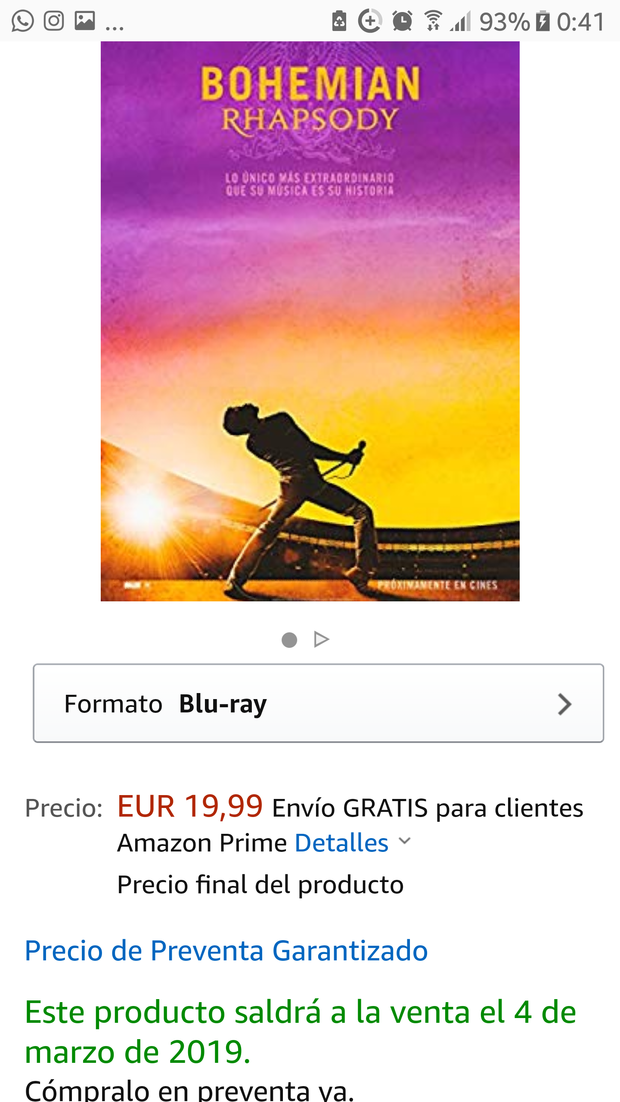 Amazon y Fnac fechan a Bohemian Rhapsody para el 4 de Marzo