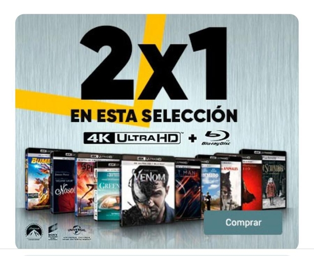 Oferta Fnac: 2x1 en UHD en Sony, Paramount, Universal y eOne
