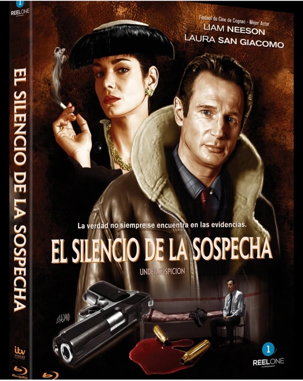 Ilustración del slipcover de " El Silencio de la Sospecha"