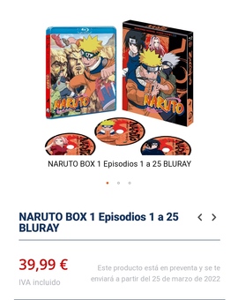 Anunciada Naruto en BD en Marzo (el primer Box)
