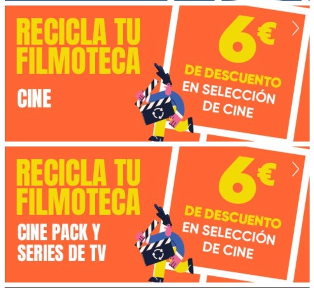 Recicla tu filmoteca FNAC... ACTUALIZADO: Descuento solo en la película de menor importe