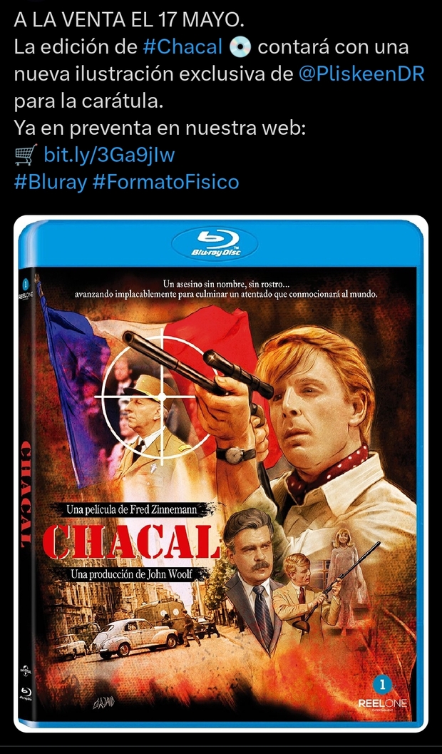 Fecha de lanzamiento oficial de 'Chacal' 