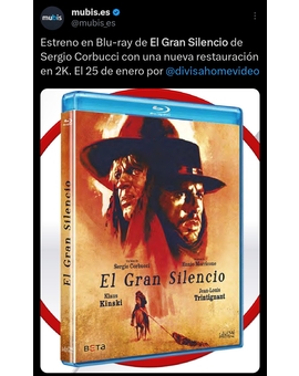 Estreno en Bluray de El Gran Silencio, el 25 de Enero 