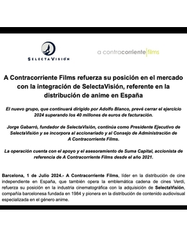 NOTICIÓN: Acontracorriente adquiere Selecta Visión 