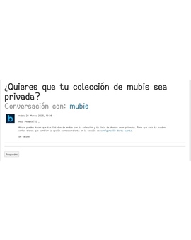 Algunos cambios en la web de Mubis 