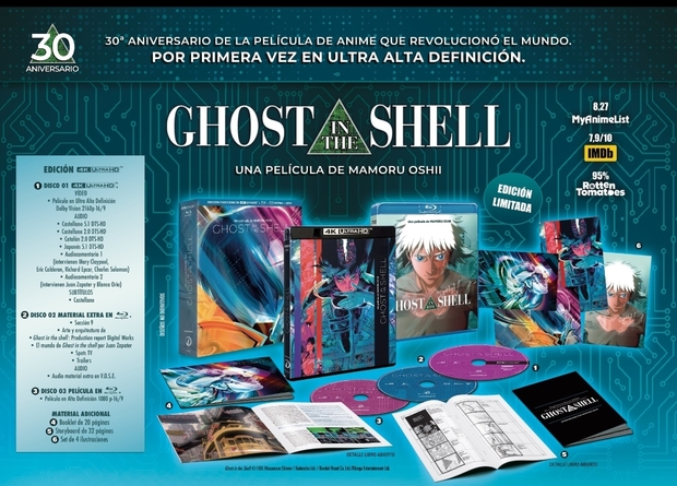 Ghost in the shell por primera vez en 4K 