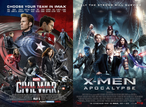 Capitán America Civil War Vs X Men Apocalipsis. ¿Cual os gusto mas?