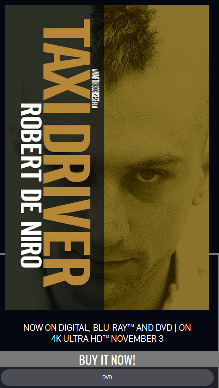 Taxi Driver en UHD 4K en noviembre (USA)