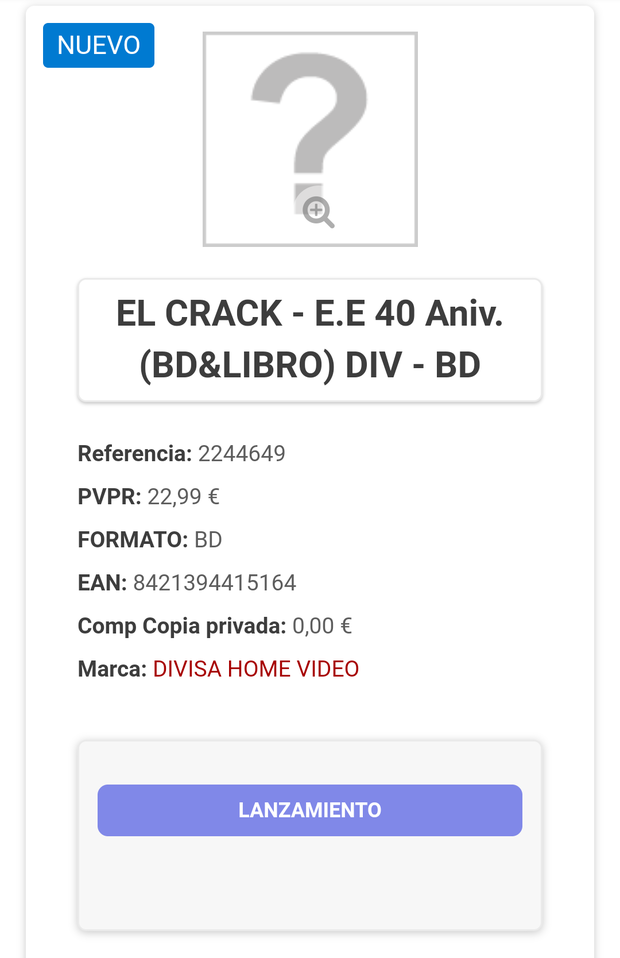EL CRACK. Blu-ray book edición 40 aniversario.