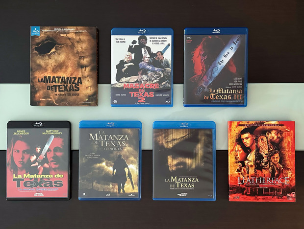 La matanza de Texas, películas editadas en España en Bluray.