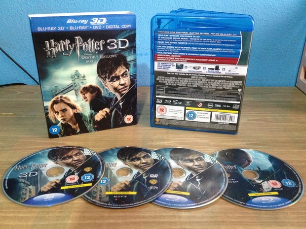 Harry Potter y las Reliquias de la Muerte Parte 1 DVD+BD 3D Edición Especial UK