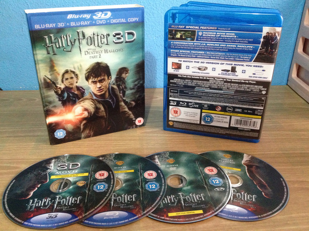 Harry Potter y las Reliquias de la Muerte Parte 2 DVD+BD 3D Edición Especial UK