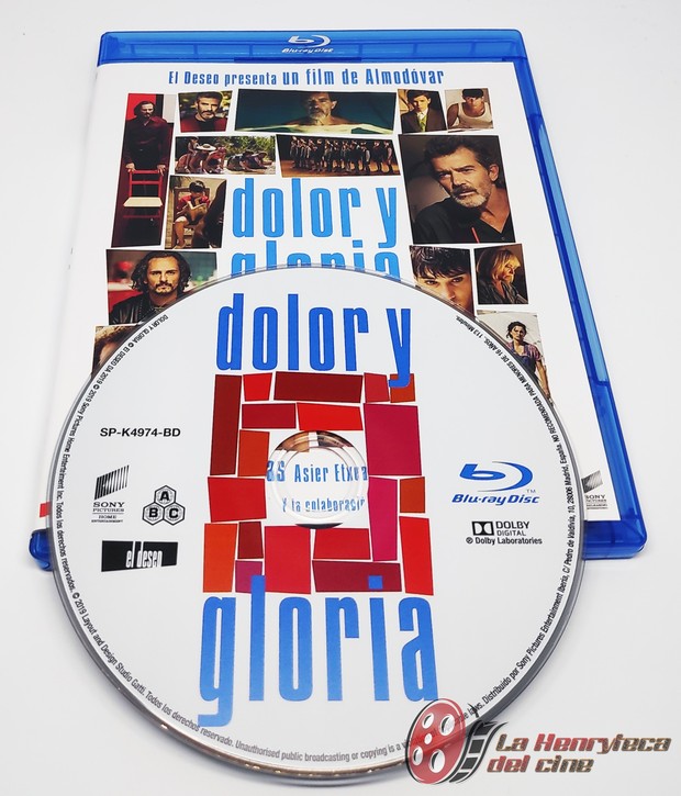 Dolor y Gloria detalles del Bluray