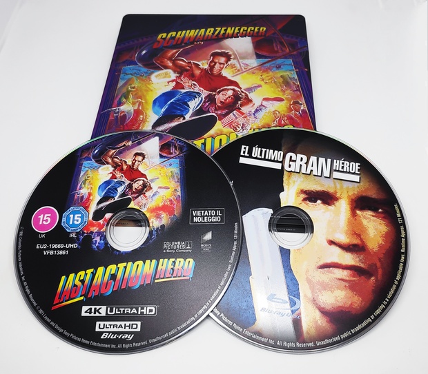 Edición steelbook de el último gran heroe
