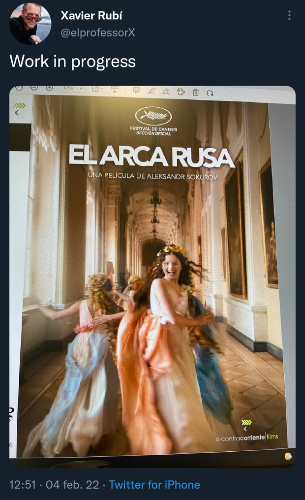 El Arca Rusa... próximamente en Blu-ray por A Contracorriente