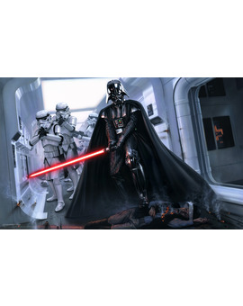 Qué pasaría si te encontrarás a Darth Vader y su tropa en el cuarto de baño? Pues ésto. 