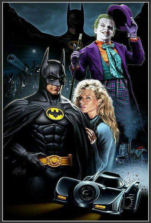 Cartel BATMAN de TIM BURTON. 