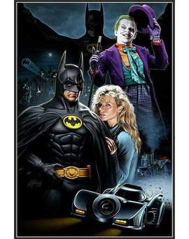 Cartel BATMAN de TIM BURTON. 