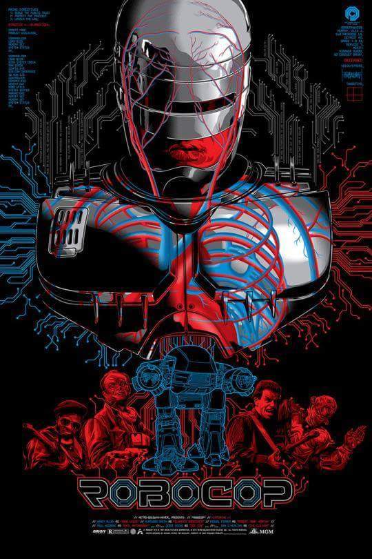 Cartel ROBOCOP. 