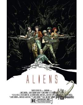 Cartel ALIENS. 