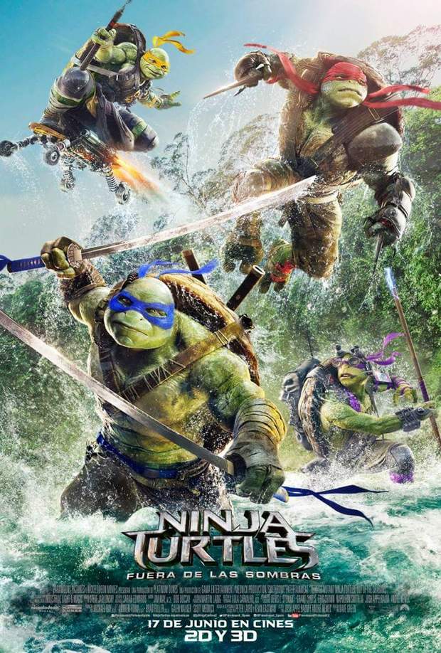 Cartel Final de NINJA TURTLES (Fuera de las Sombras). 