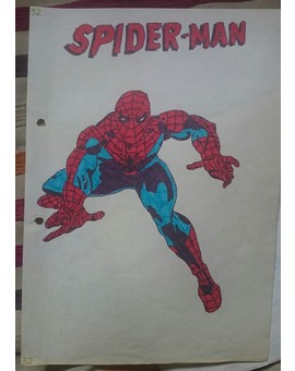 Ahí va otro Dibujo de SPIDERMAN de mi Infancia. 