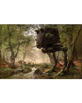 Imagen: AT-ST Abandonado en el Bosque. 