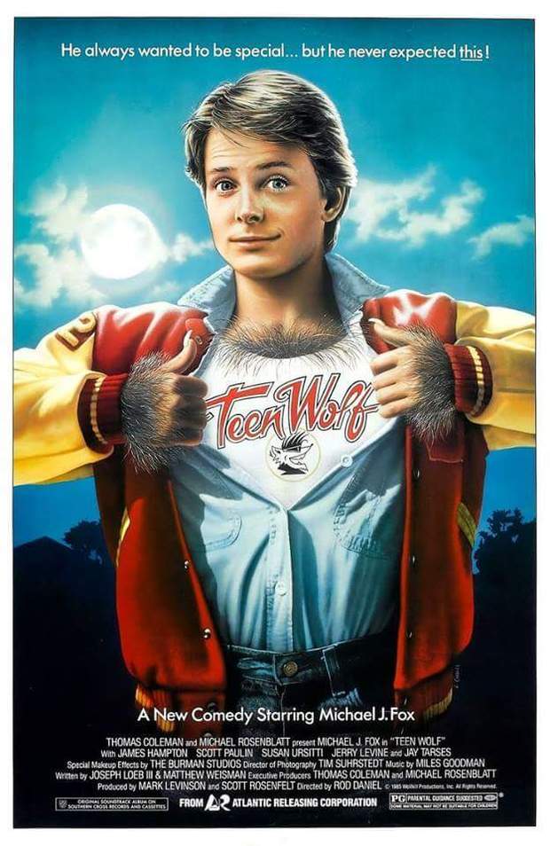 TEEN WOLF. Otra Película de Michael J. Fox por su 55 Aniversario. Que tal os parece este Film de los 80? 