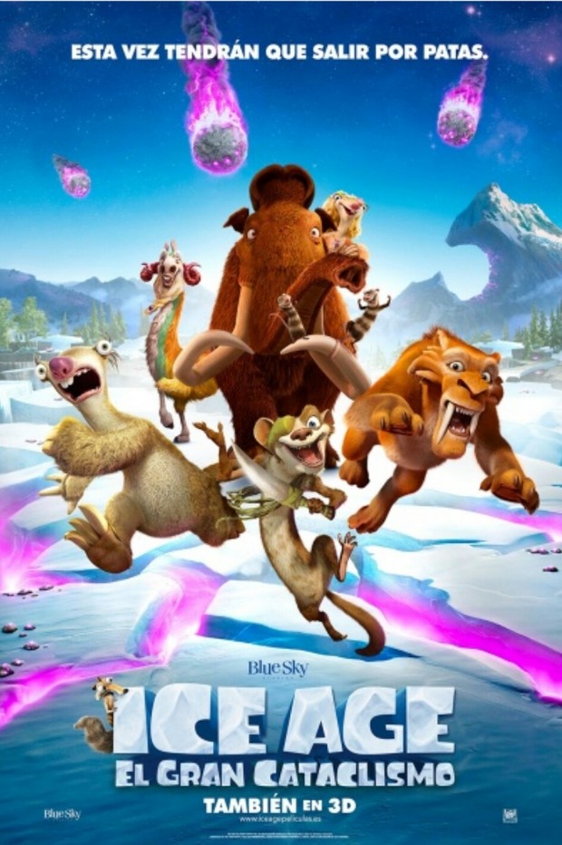 Cartel Español. (ICE AGE, El Gran Cataclismo). 