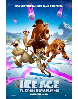Cartel Español. (ICE AGE, El Gran Cataclismo). 