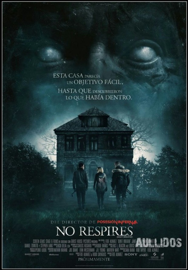 Cartel de (NO RESPIRES) Y Brutal Video de lo Nuevo de Fede Álvarez. 